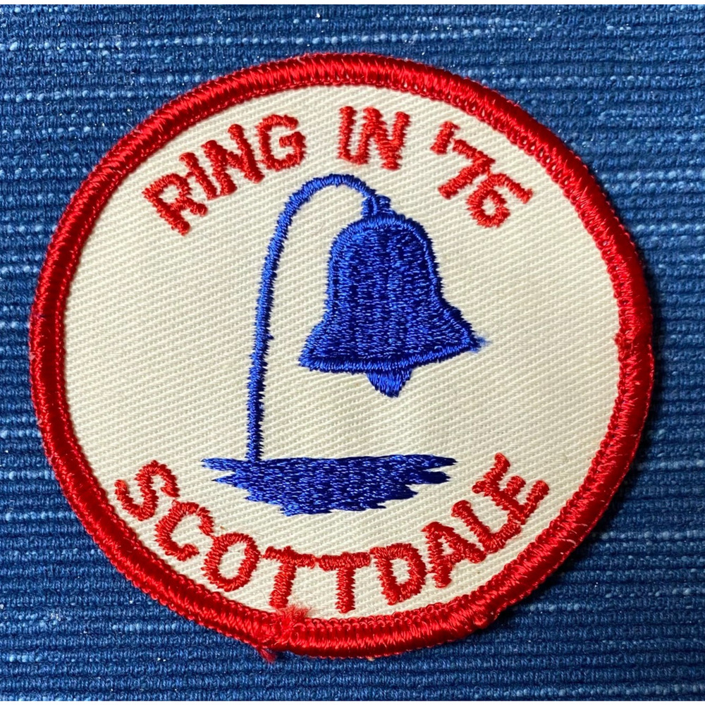 Vtg Original 1976 NOS Patch Ring in '76 Scottdale Pennsylvania Bell Sew On GS